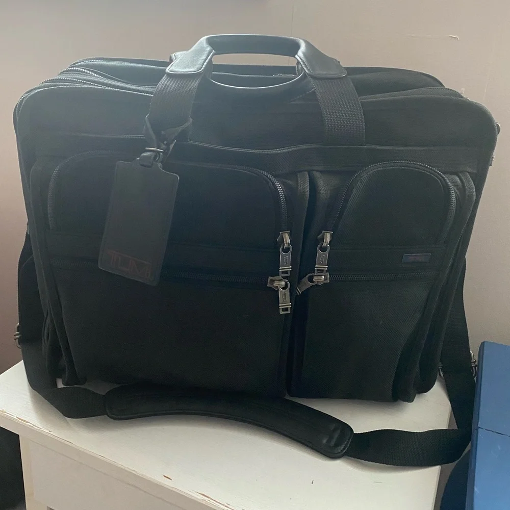 Tumi Black Briefcase for Men